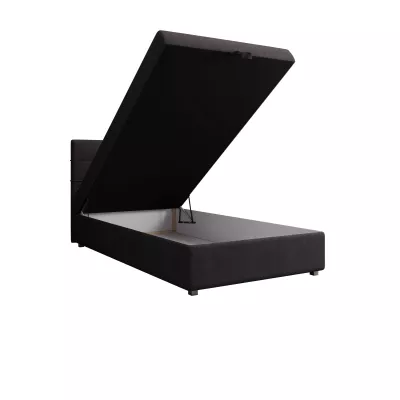 Jednolôžková posteľ 100x200 STIG COMFORT 7 s úložným priestorom - tmavo šedá