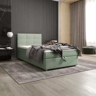 Jednolôžková posteľ 100x200 STIG COMFORT 7 s úložným priestorom - mätová