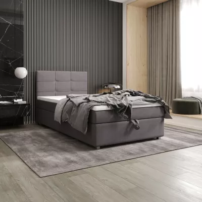 Jednolôžková posteľ 120x200 STIG COMFORT 7 s úložným priestorom - šedá