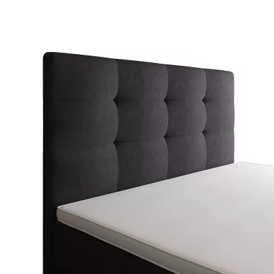 Jednolôžková posteľ 120x200 STIG 8 s úložným priestorom - tmavo šedá