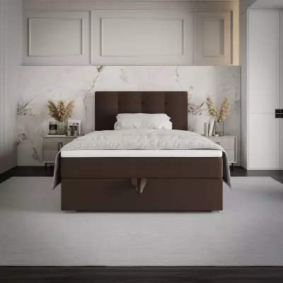 Jednolôžková posteľ 100x200 STIG COMFORT 8 s úložným priestorom - hnedá
