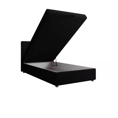 Jednolôžková posteľ 100x200 STIG COMFORT 8 s úložným priestorom - čierna