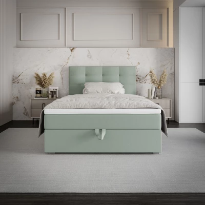 Jednolôžková posteľ 100x200 STIG COMFORT 8 s úložným priestorom - mätová