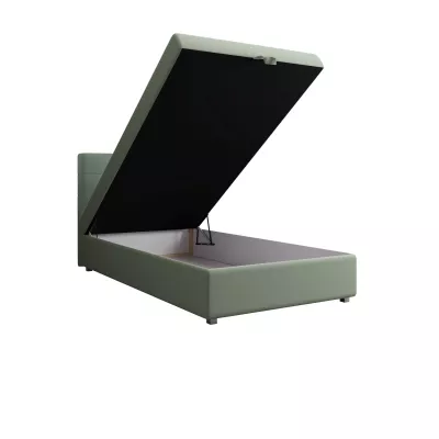 Jednolôžková posteľ 100x200 STIG COMFORT 8 s úložným priestorom - mätová