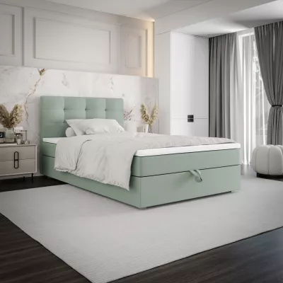 Jednolôžková posteľ 100x200 STIG COMFORT 8 s úložným priestorom - mätová