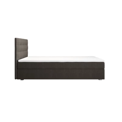 Jednolôžková posteľ 100x200 STIG COMFORT 8 s úložným priestorom - svetlo hnedá