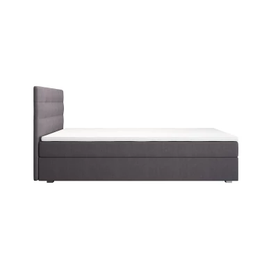 Jednolôžková posteľ 120x200 STIG COMFORT 8 s úložným priestorom - šedá