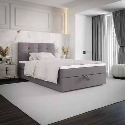 Jednolôžková posteľ 120x200 STIG COMFORT 8 s úložným priestorom - šedá