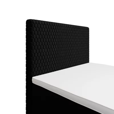 Jednolôžková čalúnená posteľ 90x200 HENIO COMFORT 1 - čierna