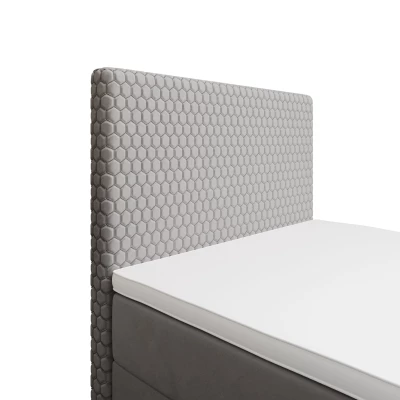 Jednolôžková čalúnená posteľ 90x200 HENIO COMFORT 1 - svetlo šedá