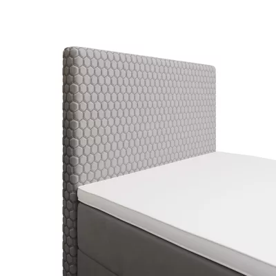 Jednolôžková čalúnená posteľ 90x200 HENIO COMFORT 1 - svetlo šedá