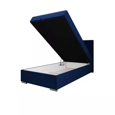 Jednolôžková čalúnená posteľ 90x200 HENIO COMFORT 1 - modrá