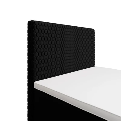 Jednolôžková čalúnená posteľ 100x200 HENIO COMFORT 1 - čierna