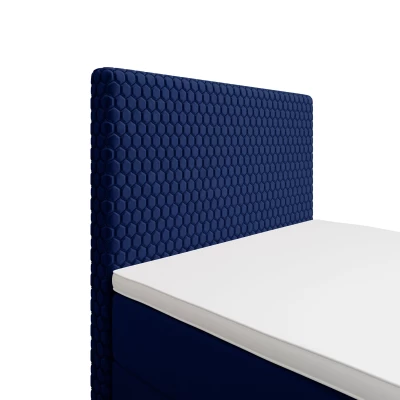 Jednolôžková čalúnená posteľ 100x200 HENIO COMFORT 1 - modrá