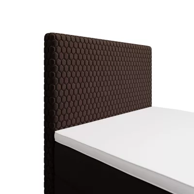 Jednolôžková čalúnená posteľ 100x200 HENIO COMFORT 1 - tmavo hnedá