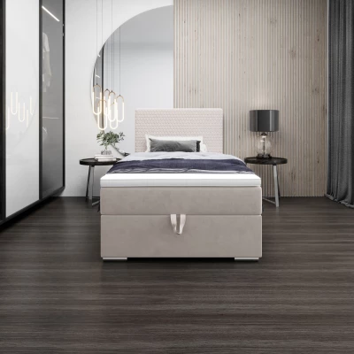 Jednolôžková čalúnená posteľ 100x200 HENIO COMFORT 1 - béžová