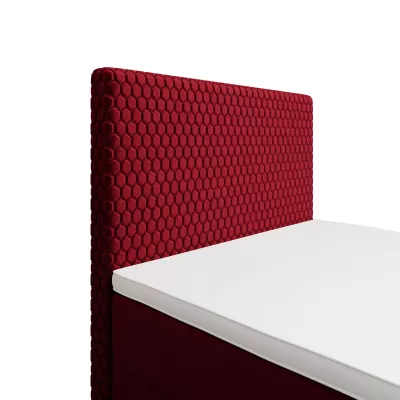 Jednolôžková čalúnená posteľ 120x200 HENIO COMFORT 1 - červená