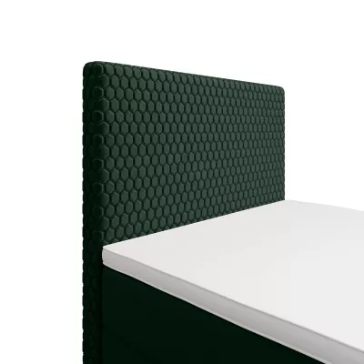 Jednolôžková čalúnená posteľ 120x200 HENIO COMFORT 1 - fľaškovo zelená