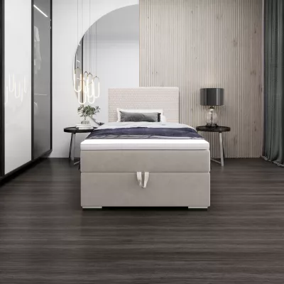 Jednolôžková čalúnená posteľ 120x200 HENIO COMFORT 1 - béžová