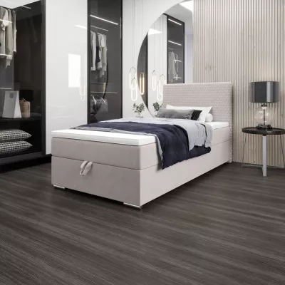 Jednolôžková čalúnená posteľ 120x200 HENIO COMFORT 1 - béžová