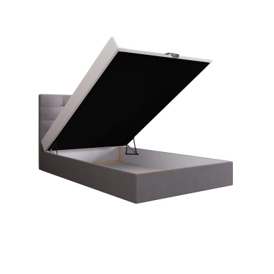 Kontinentálna jednolôžková posteľ 100x200 KALINA 1 - šedá