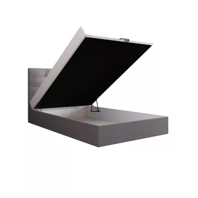 Kontinentálna jednolôžková posteľ 100x200 KALINA 1 - šedá