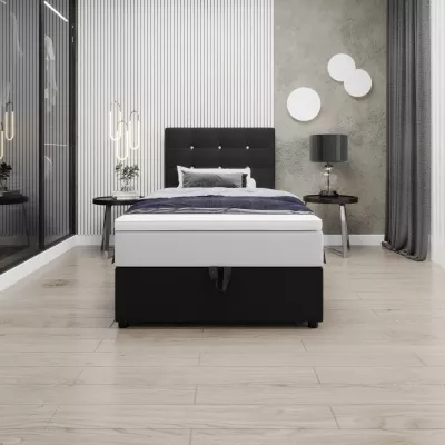 Kontinentálna jednolôžková posteľ 90x200 KALINA COMFORT 1 - čierna
