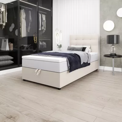 Kontinentálna jednolôžková posteľ 100x200 KALINA COMFORT 1 - béžová
