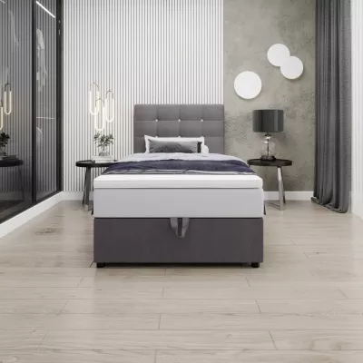 Kontinentálna jednolôžková posteľ 100x200 KALINA COMFORT 1 - šedá