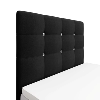 Kontinentálna jednolôžková posteľ 120x200 KALINA COMFORT 1 - čierna