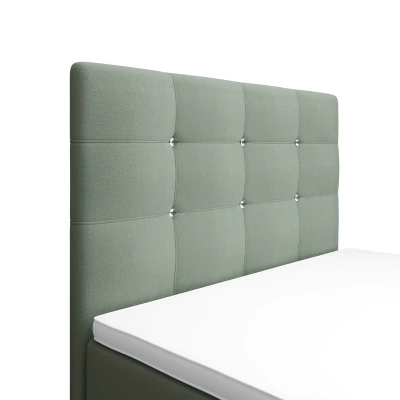 Jednolôžková posteľ 90x200 KAUR COMFORT s úložným priestorom - mätová