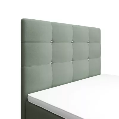 Jednolôžková posteľ 90x200 KAUR COMFORT s úložným priestorom - mätová