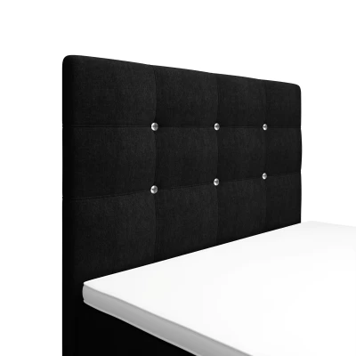 Jednolôžková posteľ 90x200 KAUR COMFORT s úložným priestorom - čierna 1