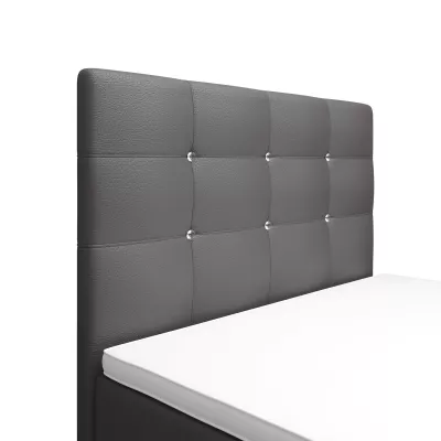 Jednolôžková posteľ 90x200 KAUR COMFORT s úložným priestorom - šedá
