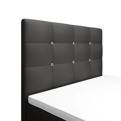 Jednolôžková posteľ 90x200 KAUR COMFORT s úložným priestorom - grafit
