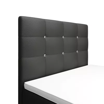 Jednolôžková posteľ 90x200 KAUR COMFORT s úložným priestorom - grafit