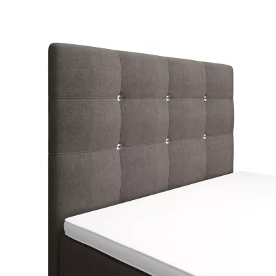 Jednolôžková posteľ 100x200 KAUR COMFORT s úložným priestorom - svetlo hnedá