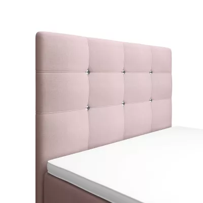 Jednolôžková posteľ 100x200 KAUR COMFORT s úložným priestorom - svetlo ružová