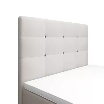 Jednolôžková posteľ 100x200 KAUR COMFORT s úložným priestorom - biela