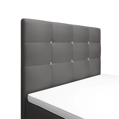 Jednolôžková posteľ 100x200 KAUR COMFORT s úložným priestorom - šedá