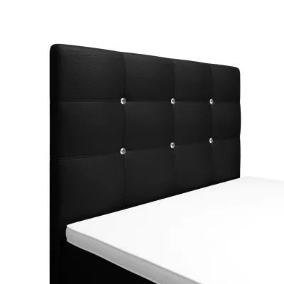 Jednolôžková posteľ 100x200 KAUR COMFORT s úložným priestorom - čierna 2