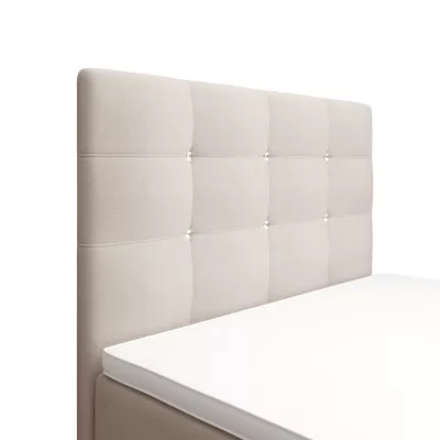 Jednolôžková posteľ 120x200 KAUR COMFORT s úložným priestorom - vanilková