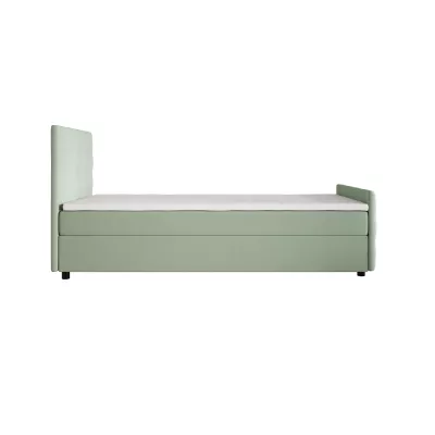 Jednolôžková posteľ 120x200 KAUR COMFORT s úložným priestorom - mätová