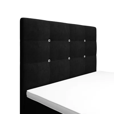 Jednolôžková posteľ 120x200 KAUR COMFORT s úložným priestorom - čierna 1