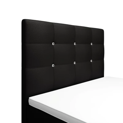 Jednolôžková posteľ 120x200 KAUR COMFORT s úložným priestorom - čierna 2