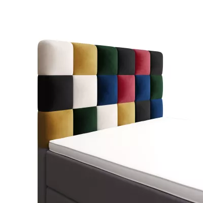 Boxspringová posteľ 100x200 SAVA PLUS 1 - šedá / červená