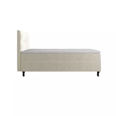 Boxspringová posteľ 90x200 DORINA COMFORT 1 s úložným priestorom - béžová