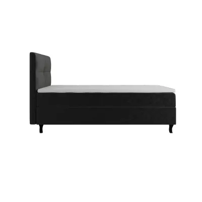 Boxspringová posteľ 90x200 DORINA COMFORT 1 s úložným priestorom - čierna