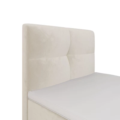 Boxspringová posteľ 100x200 DORINA COMFORT 1 s úložným priestorom - béžová
