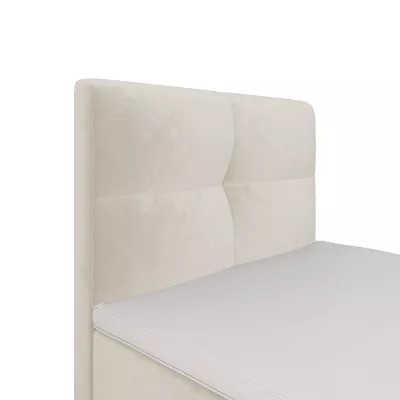 Boxspringová posteľ 100x200 DORINA COMFORT 1 s úložným priestorom - béžová